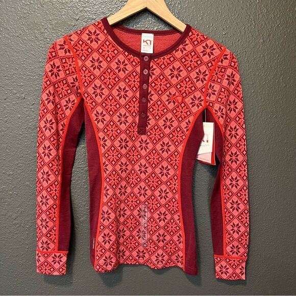 Kari Traa Women's Rose Long Sleeve Baselayer Top 100% Wool - Picture 4 of 11